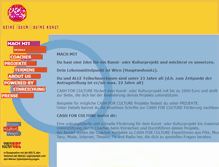 Tablet Screenshot of cashforculture.at